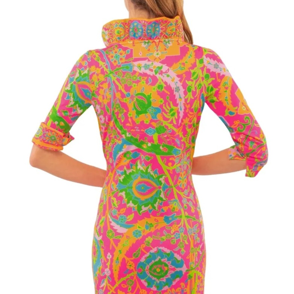 Jersey Ruffneck Dress - Picture 3 of 11